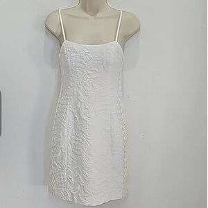 Lilly Pulitzer White Lace Brett Sweetheart Neckline Dress